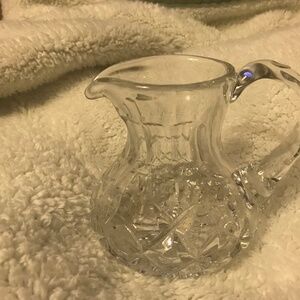 Pressed glass cream pitcher